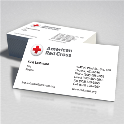 American Red Cross Business Card Single Sided
